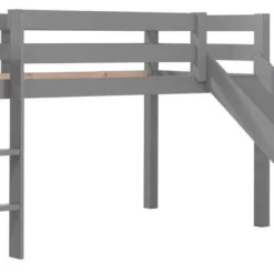 Lit Toboggan 90x200 Cm Avec Tente Pirate Marron Pin Massif Gris Pino -Repose Lit Soldes Boutique lit toboggan 90x200 cm avec tente pirate marron pin massif gris pino 5420070236683 712471