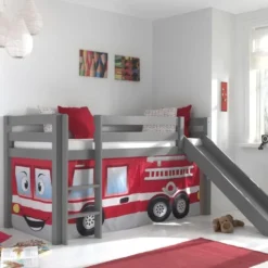 Lit Toboggan 90x200 Cm Avec Tente Pompier Pin Massif Gris Pino 6 Lit Toboggan 90x200 Cm Avec Tente Pompier Pin Massif Gris Pino -Repose Lit Soldes Boutique lit toboggan 90x200 cm avec tente pompier pin massif gris pino 5420070234757 712411