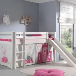 Lit Toboggan 90x200 Cm Avec Tente Princesse Pin Massif Blanc Pino 7 Lit Toboggan 90x200 Cm Avec Tente Princesse Pin Massif Blanc Pino -Repose Lit Soldes Boutique lit toboggan 90x200 cm avec tente princesse pin massif blanc pino 5420070228008 712356