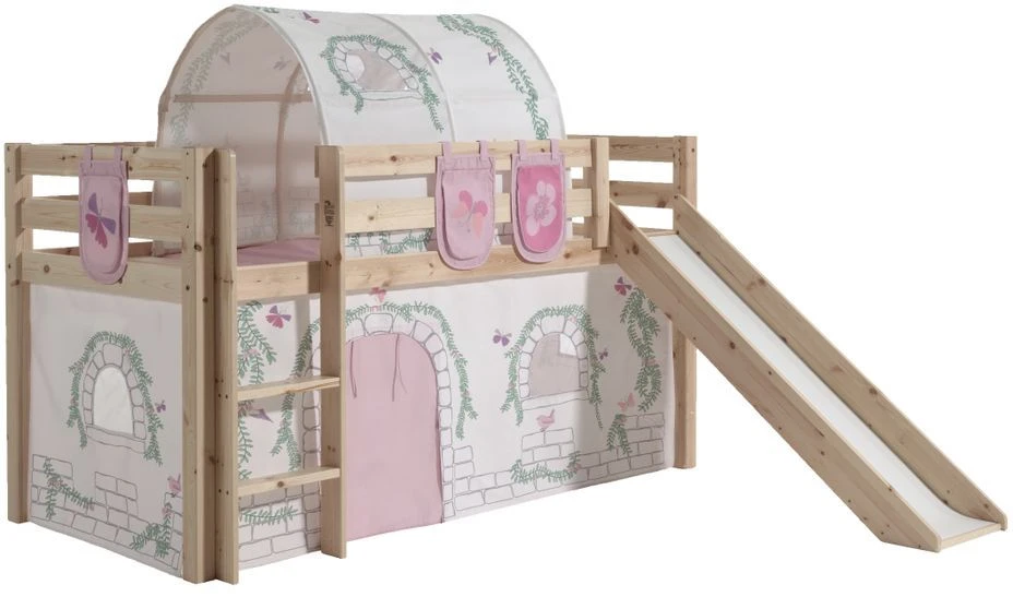 Lit Toboggan 90x200 Cm Avec Tente Tunnel Et 3 Pochettes Contra Pin Massif Clair Pino 3 Lit Toboggan 90x200 Cm Avec Tente Tunnel Et 3 Pochettes Contra Pin Massif Clair Pino