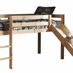 Lit Toboggan 90x200 Cm Avec Tente Tunnel Et 3 Pochettes Princesse Pin Massif Clair Pino -Repose Lit Soldes Boutique lit toboggan 90x200 cm avec tente tunnel et 3 pochettes princesse pin massif clair pino 5420070228169 709335