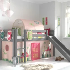 Lit Toboggan 90x200 Cm Avec Tente Tunnel Et 3 Pochettes Printemps Pin Massif Gris Pino 7 Lit Toboggan 90x200 Cm Avec Tente Tunnel Et 3 Pochettes Printemps Pin Massif Gris Pino -Repose Lit Soldes Boutique lit toboggan 90x200 cm avec tente tunnel et 3 pochettes printemps pin massif gris pino 5420070234887 715066