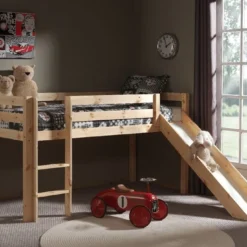 Lit Toboggan 90x200 Cm Pin Massif Clair Pino -Repose Lit Soldes Boutique lit toboggan 90x200 cm pin massif clair pino 5420070207416 692914