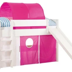 Lit Toboggan Blanc Julia 90