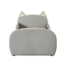 Lit Enfant Chat - Style Junior - Simili Gris - Sommier Inclus - L 90 X L 190 Cm -Repose Lit Soldes Boutique meow lit enfant chat style junior simili gris sommier inclus l 90 x l 190 cm 3584179043411 454231