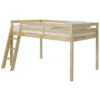 OUNA Lit Mezzanine Enfant Contemporain En Bois Pin Massif Verni Naturel - L 90 X L 190 Cm -Repose Lit Soldes Boutique ouna lit mezzanine enfant contemporain en bois pin massif verni naturel l 90 x l 190 cm 3428156003848 453437