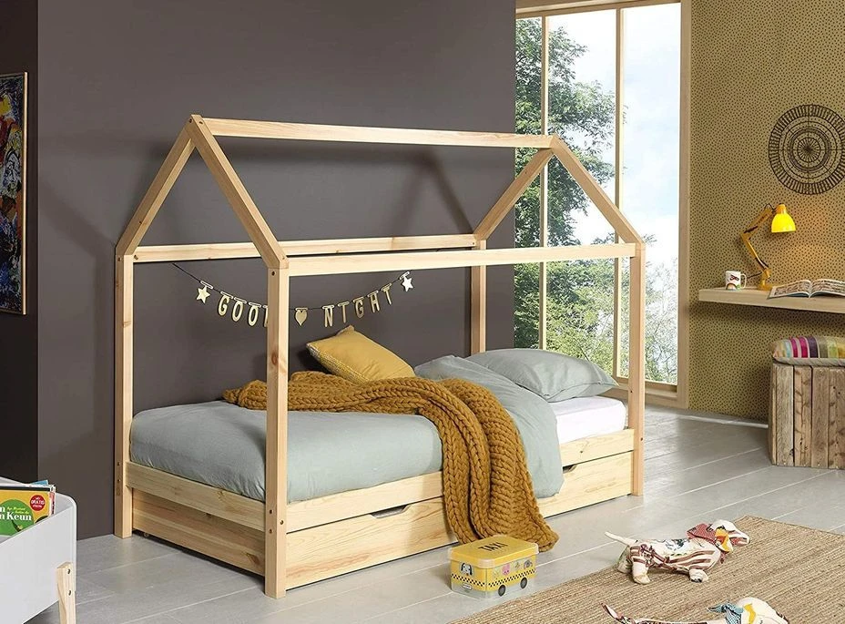 Tiroir De Lit 90x190 Cm Pin Massif Clair Kali 4 Tiroir De Lit 90x190 Cm Pin Massif Clair Kali – Image 2