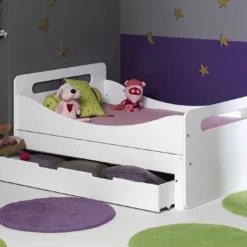 Tiroir De Lit 90x200 Cm Bois Blanc Home Kid -Repose Lit Soldes Boutique tiroir de lit 90x200 cm bois blanc home kid 3700429610251 655677