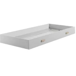 Tiroir De Lit 90x200 Cm Bois Laqué Blanc Kiddy