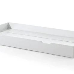 Tiroir De Lit 90x200 Cm Pin Massif Blanc Kobi