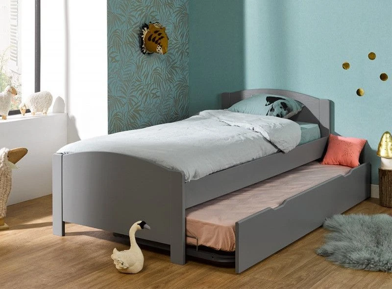 Tiroir De Lit 90x200 Cm Pin Massif Gris Melbourne 7 Tiroir De Lit 90x200 Cm Pin Massif Gris Melbourne – Image 5