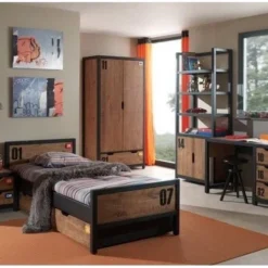 Tiroir De Lit Bois Foncé Alex 90x190 Cm -Repose Lit Soldes Boutique tiroir de lit bois fonce alex 90x190 cm 5420070209854 689602