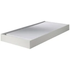 Tiroir De Lit Bois Laqué Blanc Lara 90x190 Cm