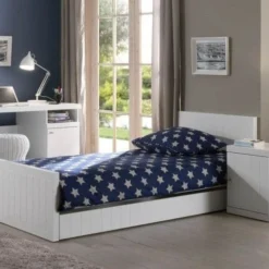 Tiroir De Lit Bois Laqué Blanc Robin 90x190 Cm -Repose Lit Soldes Boutique tiroir de lit bois laque blanc robin 90x190 cm 5420070203586 690246