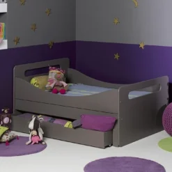 Tiroir De Lit Bois Taupe 90x190 Cm Home Kid -Repose Lit Soldes Boutique tiroir de lit bois taupe 90x190 cm home kid 3700429610213 655099