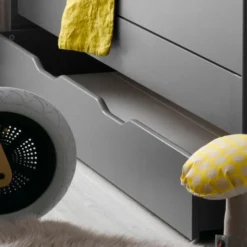 Tiroir De Lit Enfant évolutif Bois Anthracite Féroé