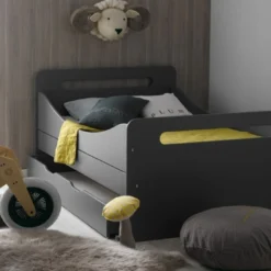 Tiroir De Lit évolutif Bois Gris Junior Provence 140 Cm -Repose Lit Soldes Boutique tiroir de lit evolutif bois gris junior provence 140 cm 3700429610183 216423