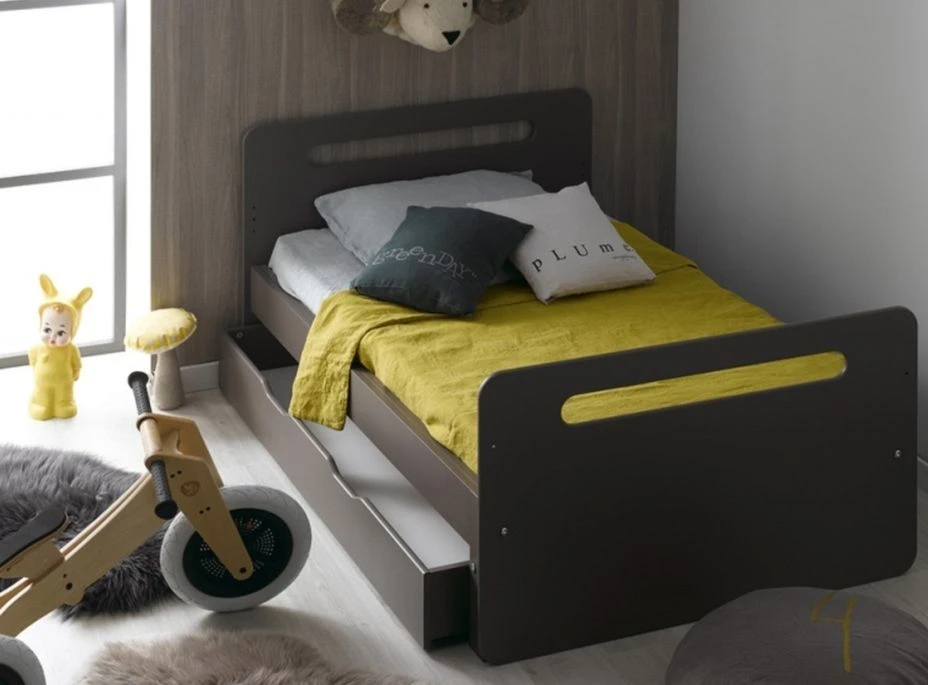 Tiroir De Lit Enfant évolutif Bois Taupe Féroé 5 Tiroir De Lit Enfant évolutif Bois Taupe Féroé – Image 3