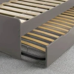 Tiroir De Lit Gigogne Enfant Taupe Junior Provence 200 Cm -Repose Lit Soldes Boutique tiroir de lit gigogne enfant taupe junior provence 200 cm 216454