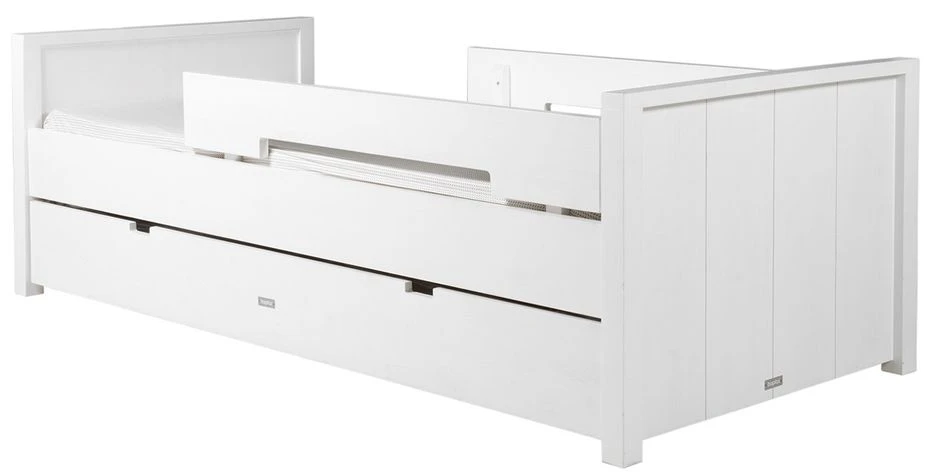 Tiroir De Lit Pin Massif Blanc 90x200 Cm Mix & Match 4 Tiroir De Lit Pin Massif Blanc 90x200 Cm Mix & Match – Image 2