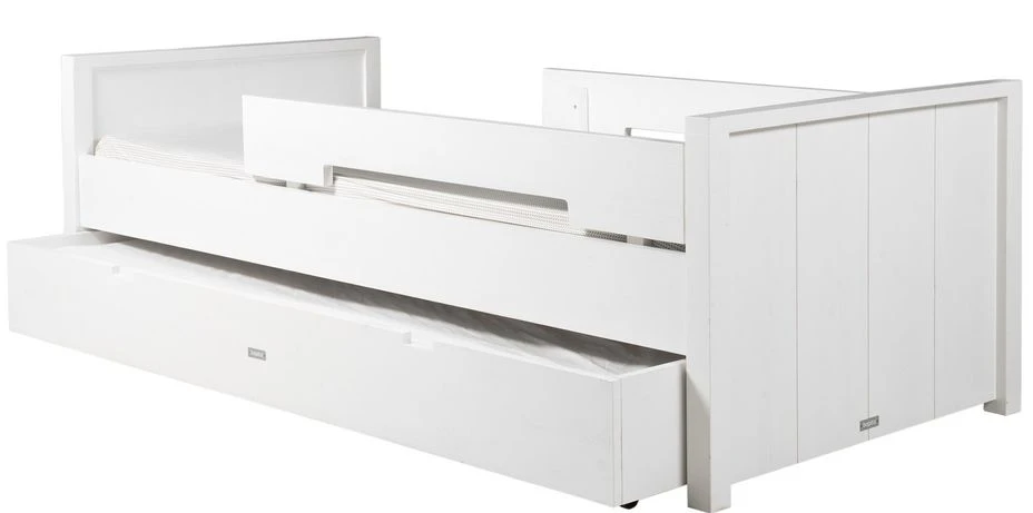 Tiroir De Lit Pin Massif Blanc 90x200 Cm Mix & Match 5 Tiroir De Lit Pin Massif Blanc 90x200 Cm Mix & Match – Image 3