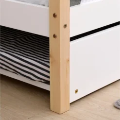 Tiroir De Lit Pin Massif Blanc Idylle 90x190 Cm -Repose Lit Soldes Boutique tiroir de lit pin massif blanc woody 90x190 cm 3248116154034 557002