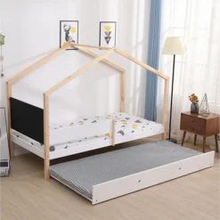 Tiroir De Lit Pin Massif Blanc Idylle 90x190 Cm -Repose Lit Soldes Boutique tiroir de lit pin massif blanc woody 90x190 cm 3248116154034 557004