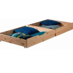 Tiroir De Lit Pin Massif Clair Pino - Lot De 2