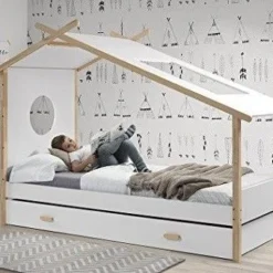 Tiroir De Lit Pin Massif Laqué Blanc Coconi 90x190 Cm -Repose Lit Soldes Boutique tiroir de lit pin massif laque blanc coconi 90x190 cm 5420070222112 208454