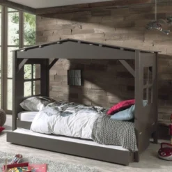 Tiroir De Lit Pin Massif Taupe Pino 90x195 Cm -Repose Lit Soldes Boutique tiroir de lit pin massif taupe pino 90x195 cm 5420070210959 269828