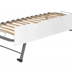 Tiroir De Lit Sur Pieds 90x190 Cm Bois Blanc Home Kid