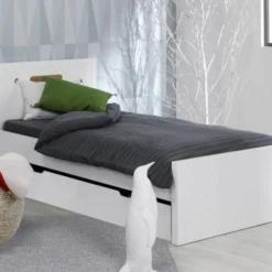 Tiroir De Lit Sur Pieds 90x190 Cm Bois Blanc Home Kid -Repose Lit Soldes Boutique tiroir de lit sur pieds 90x190 cm bois blanc home kid 3700429606469 655708