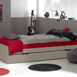 Tiroir De Lit Sur Pieds 90x200 Cm Bois Beige Home Kid -Repose Lit Soldes Boutique tiroir de lit sur pieds 90x200 cm bois beige home kid 3700429610350 655266