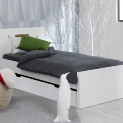 Tiroir De Lit Sur Pieds 90x200 Cm Bois Blanc Home Kid -Repose Lit Soldes Boutique tiroir de lit sur pieds 90x200 cm bois blanc home kid 3700429610336 655255