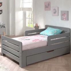 Tiroir Lit Bébé 60x120 Cm Pin Massif Gris Jeep -Repose Lit Soldes Boutique tiroir lit bebe 60x120 cm pin massif gris jeep 5420070233897 692858