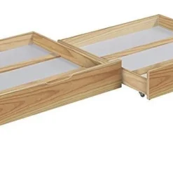 Tiroirs De Lit Pin Massif Naturel 90 - Lot De 2